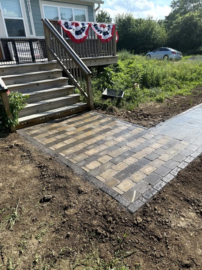 Paver walkway